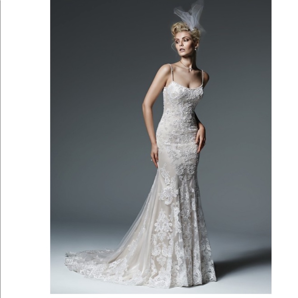 Maggie Sottero Celine Sexy Wedding Dress. Size 6.